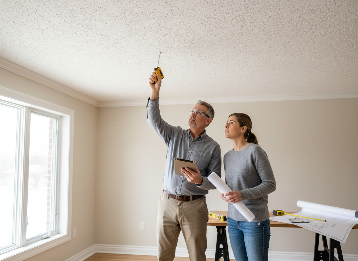 How to Tell If a Popcorn Ceiling Contains Asbestos